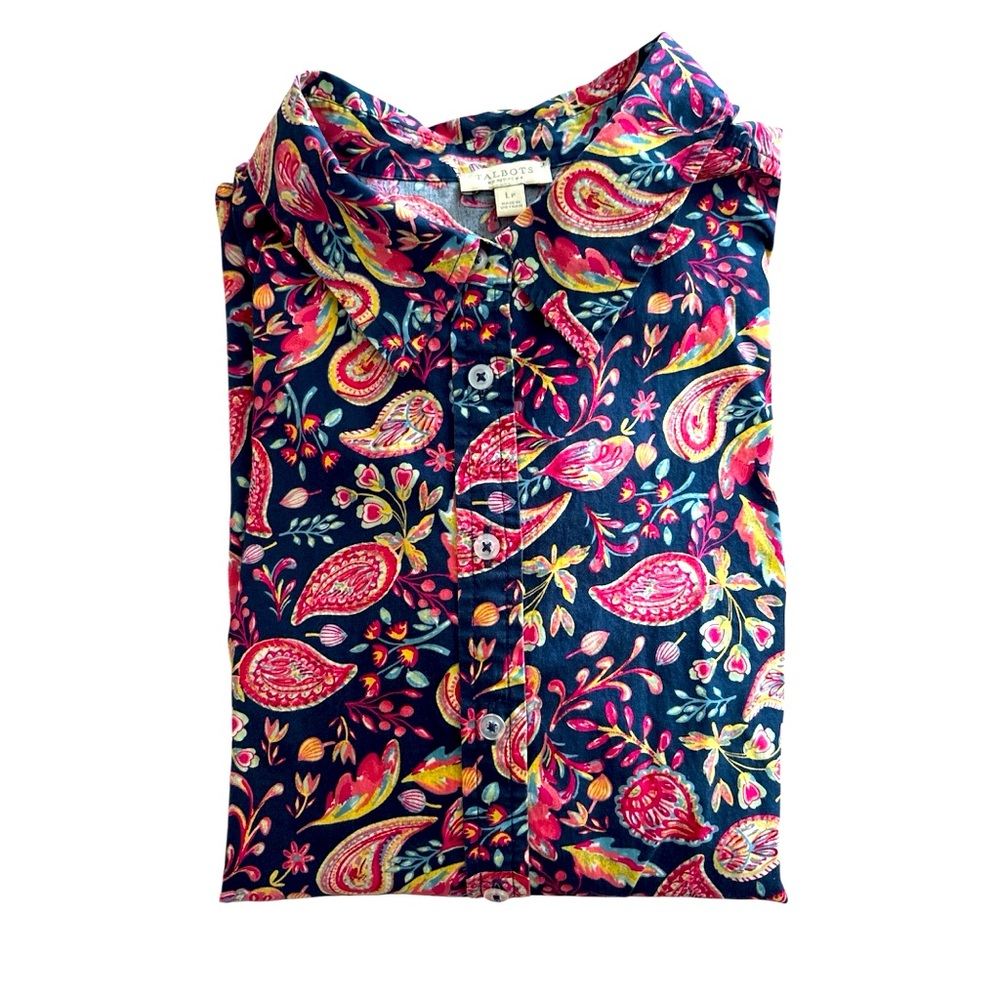 Talbots Multicolor Paisley Blouse